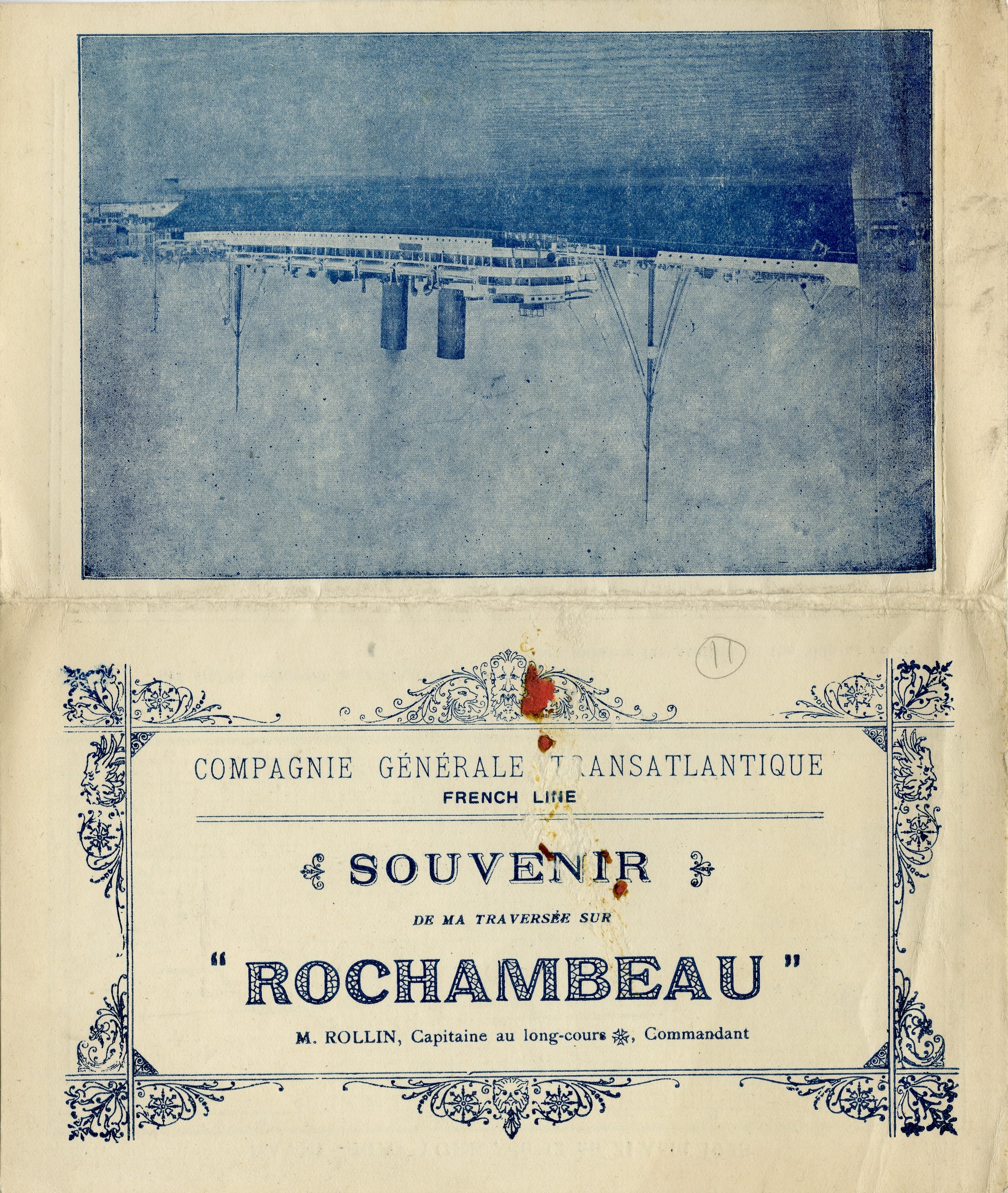 Front of SOUVENIR DE MA TRAVERSÉE SUR “ROCHAMBEAU”