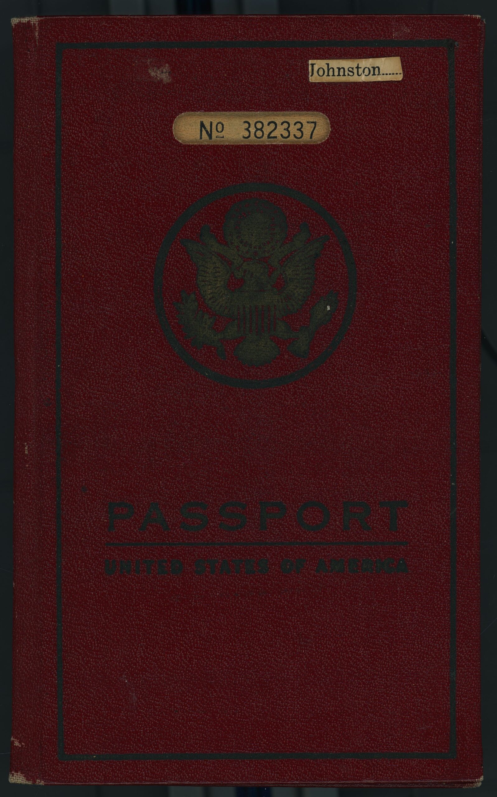 Dorothy Johnston’s passport