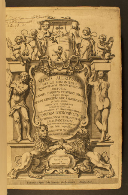 Vlyssis Aldrouandi Patricii Bononiensis Quadrupedum Omniu[m] Bisulcoru[m] Historia. Bononiae: Apud Sebastianum Bonhommium, 1621.
