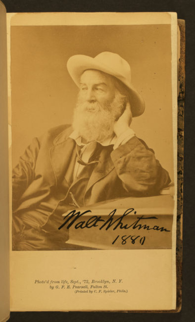 Two Rivulets: Including Democratic Vistas, Centennial Songs, and Passage to India. Camden, N.J: [Walt Whitman], 1876.
