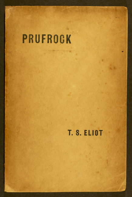 Prufrock and Other Observations. London: The Egoist, 1917.