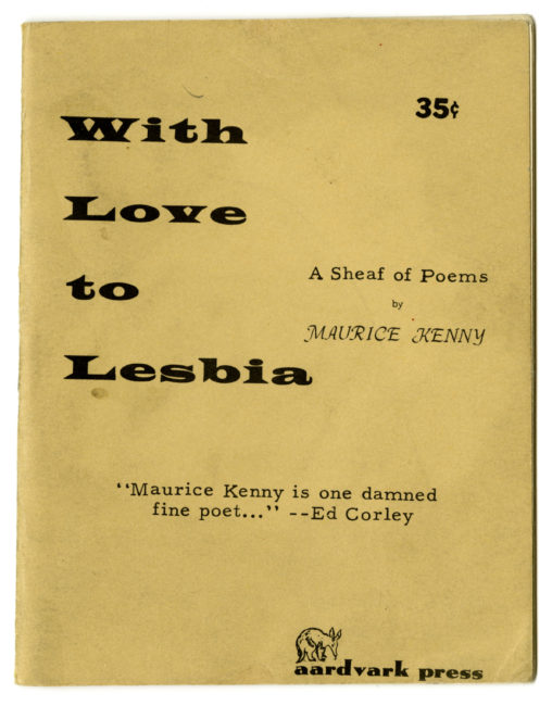 With Love to Lesbia: A Sheaf of Poems. New York City: Aardvark Press, 1958.
