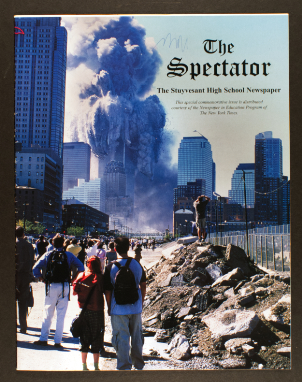 Ethan Moses, Stuyvesant High School (New York, N.Y.), and New York Times Newspaper in Education Program. The Spectator : The Stuyvesant High School Newspaper. [fall 2001]. Vol. [fall 2001]. New York: New York Times, Newspaper in Education Program, 2001.