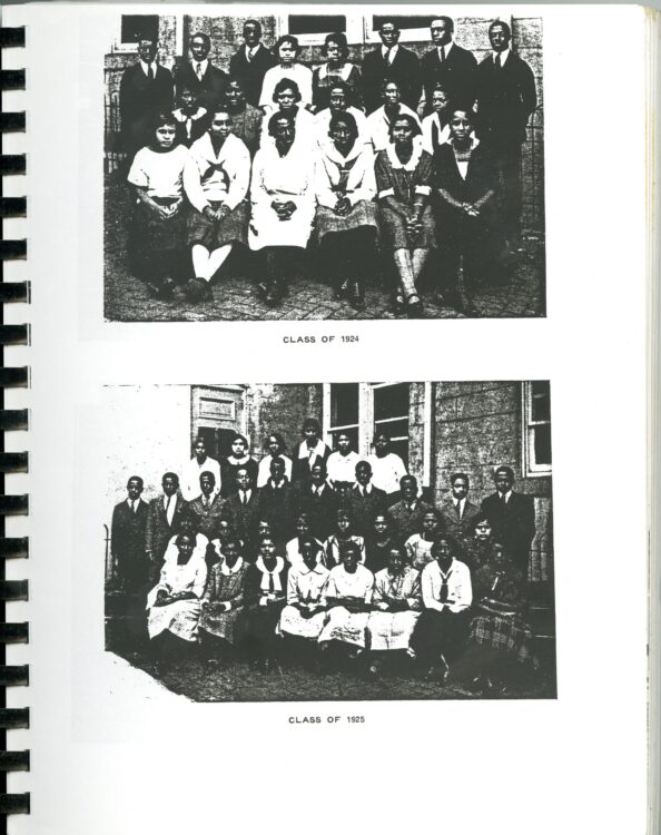 Portrait of Howard High School's classes of 1924 and 1925.