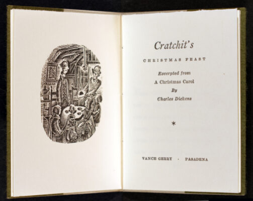 Dickens, Charles.  Cratchit’s Christmas Feast: Excerpted from a Christmas Carol. Pasadena: Weather Bird Press, 1988.