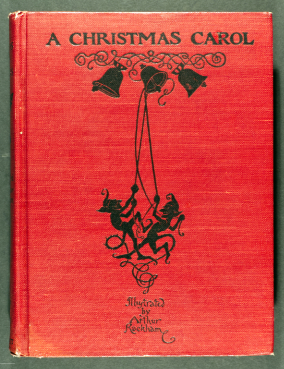 Cover for Dickens, Charles. A Christmas Carol. Philadelphia: J. P. Lippincott Co., 1952. Illustrated by Arthur Rackham.