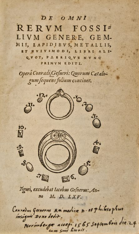 De omni rerum fosilium genere, gemmis, lapidibus, metallis, et huiusmodi, libri aliquot plerique nunc primum editi