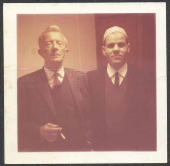 Photograph of Paul Bowles and Driss Ben Hamed Charhadi, San Francisco, 1966 Photograph of Paul Bowles and Driss Ben Hamed Charhadi, San Francisco, 1966