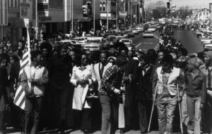 William Anderson, The Struggle Goes On, Selma, AL, 1975, gelatin silver print. Museums Collections, Gift of Paul R. Jones