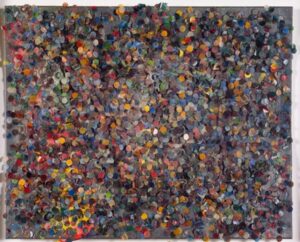 Howardena Pindell, Untitled #35, 1974, mixed media. Museums Collections, Gift of Paul R. Jones