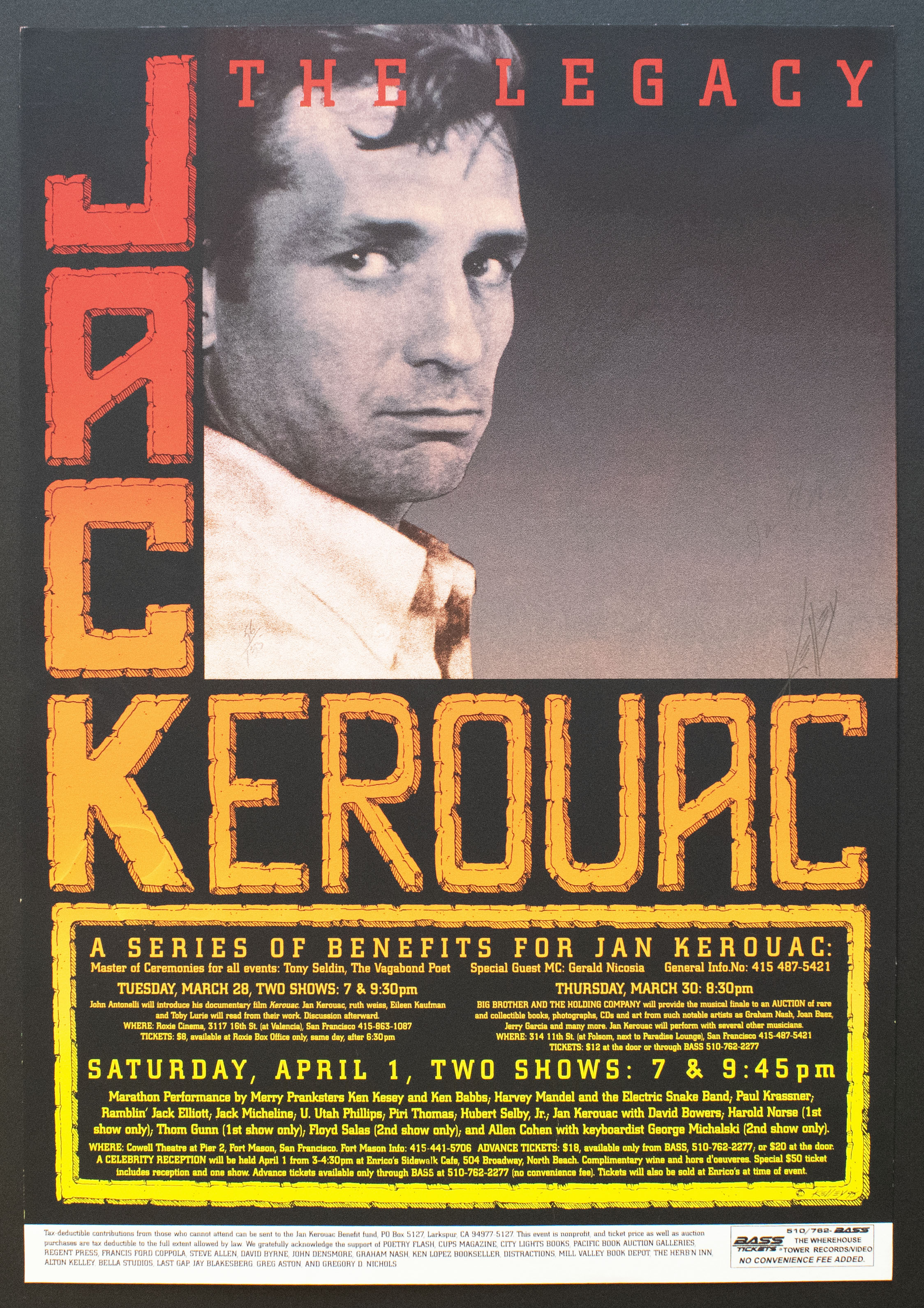 Alton Kelley (American, 1940 – 2008). Jack Kerouac: The Legacy, 1995