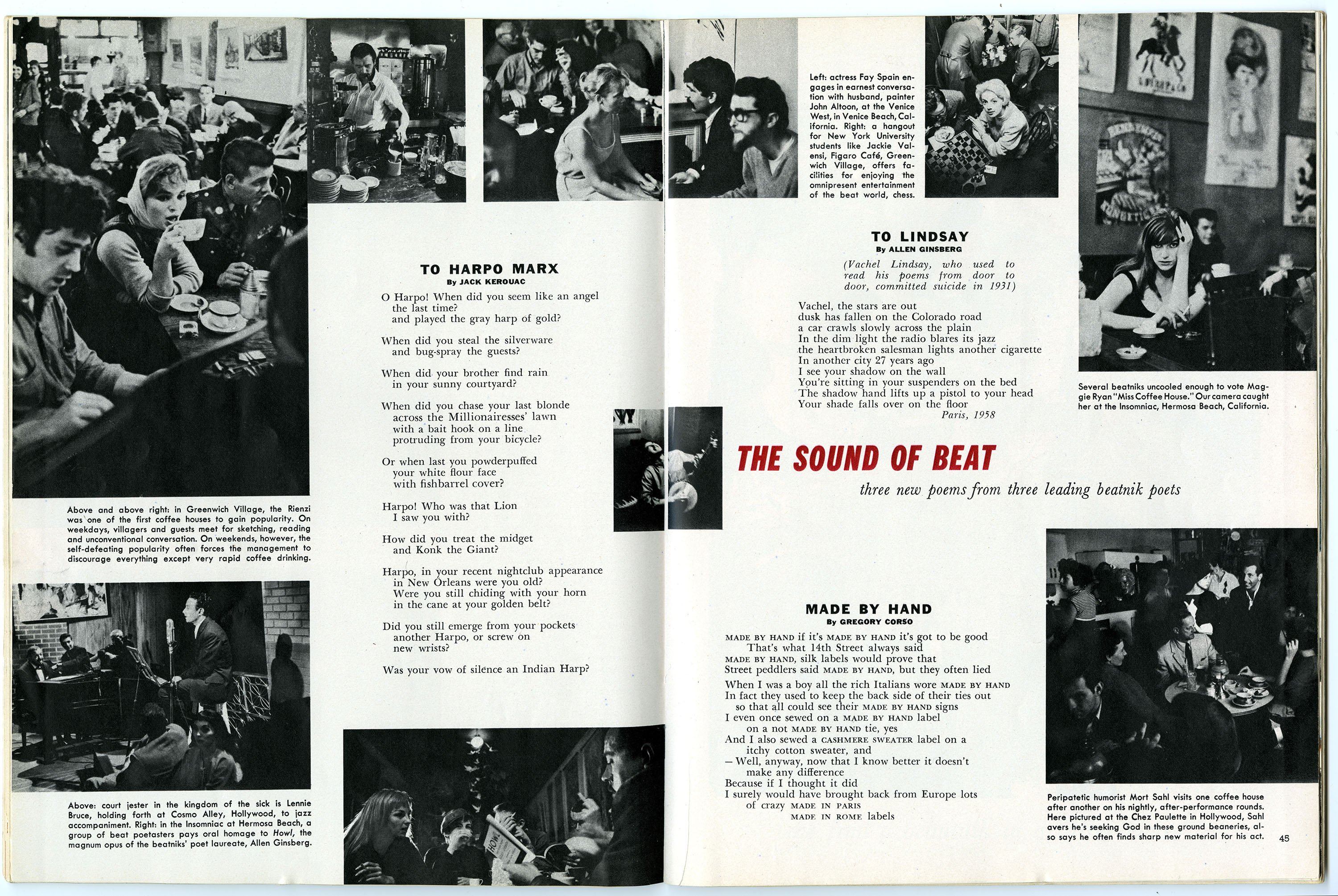 “The Sound of Beat,” and “Coffeehouses of America,” Playboy. July 1959