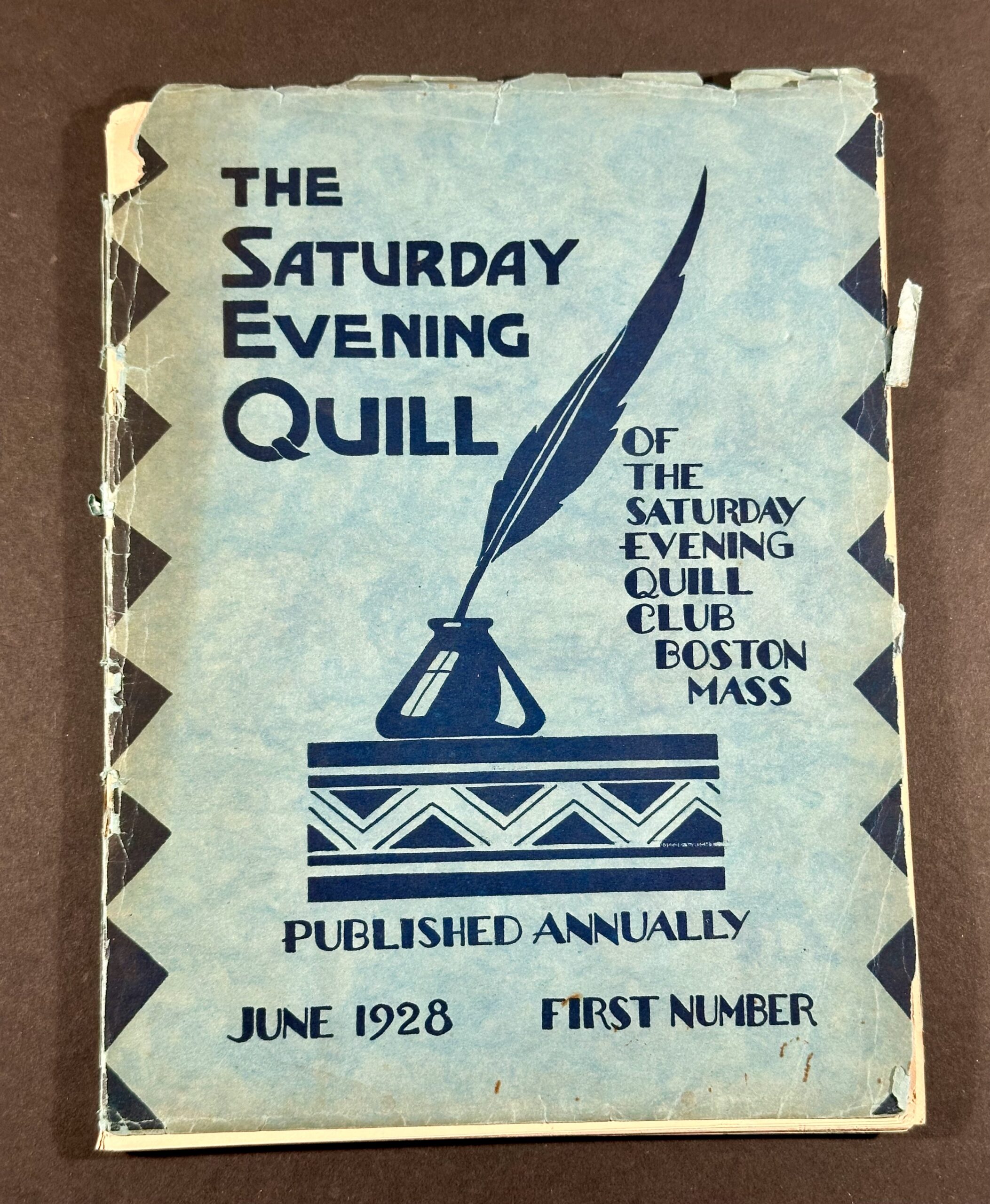 Gordon, Eugene. The Saturday Evening Quill, [June 1928], from the Alice Dunbar Nelson Collection