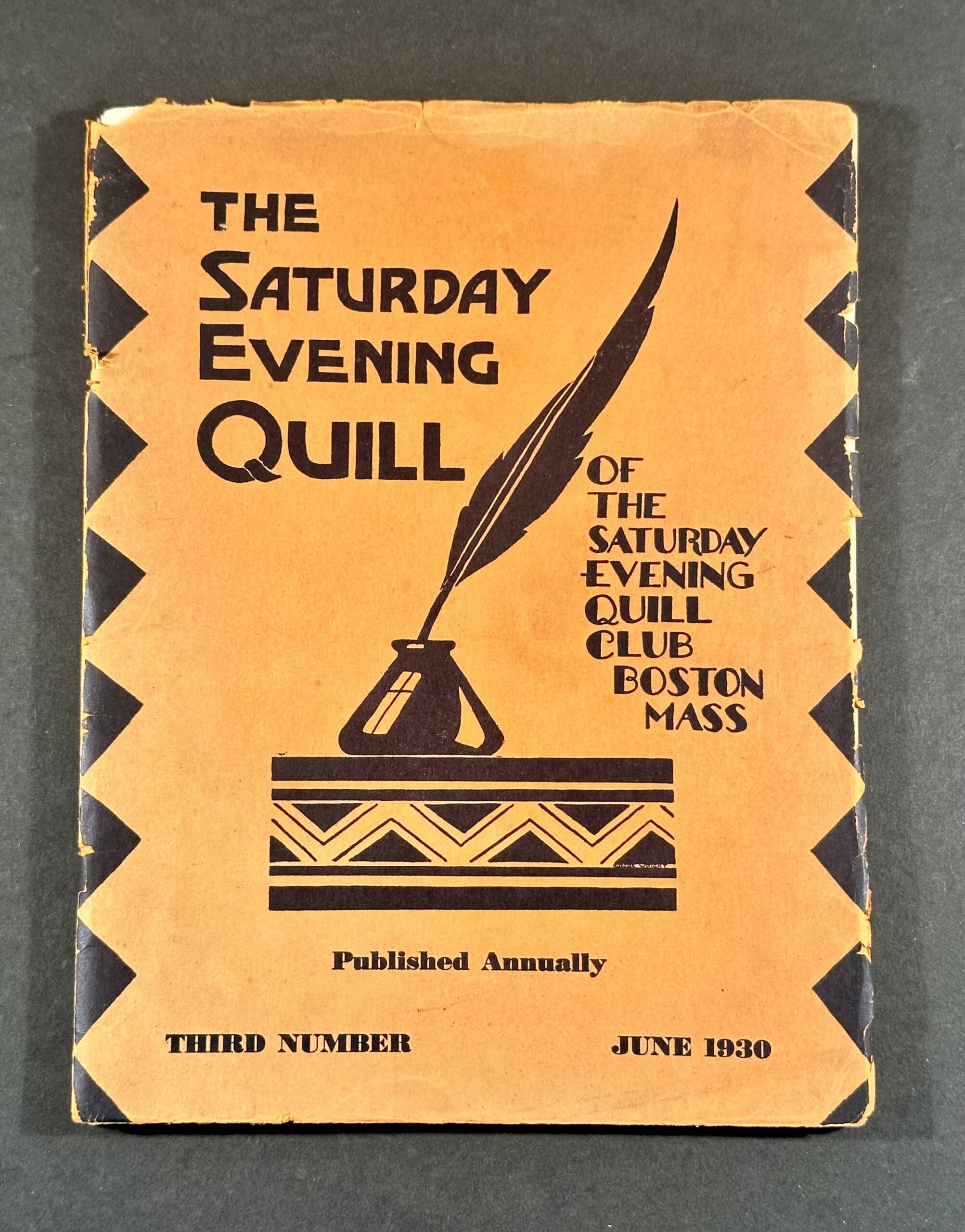 Gordon, Eugene. The Saturday Evening Quill, [June 1930], from the Alice Dunbar Nelson Papers collection