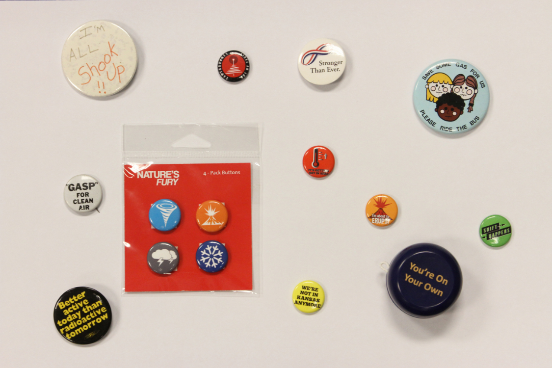 Assorted Pins and Buttons