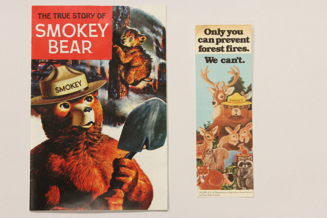 Items from the Smokey Bear Campaign