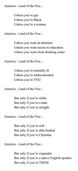 Zeppelin. “America – Land of the Free,” poem, 2020.