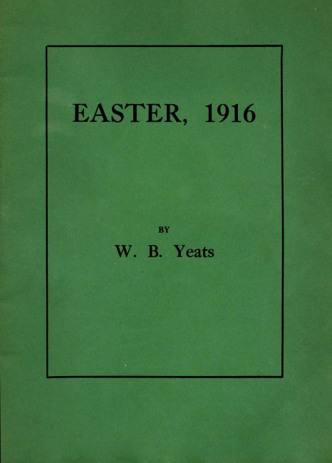 Cover of W.B. Yeats’s Easter, 1916