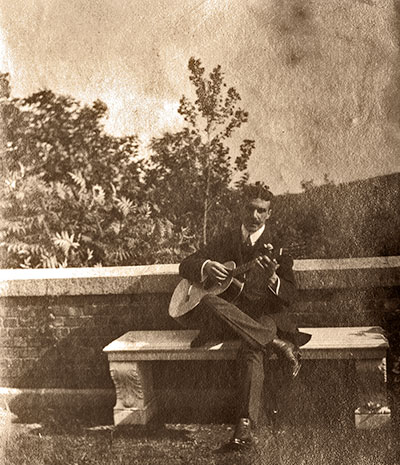 Photograph of Jack White [in Gibraltar?], circa 1904