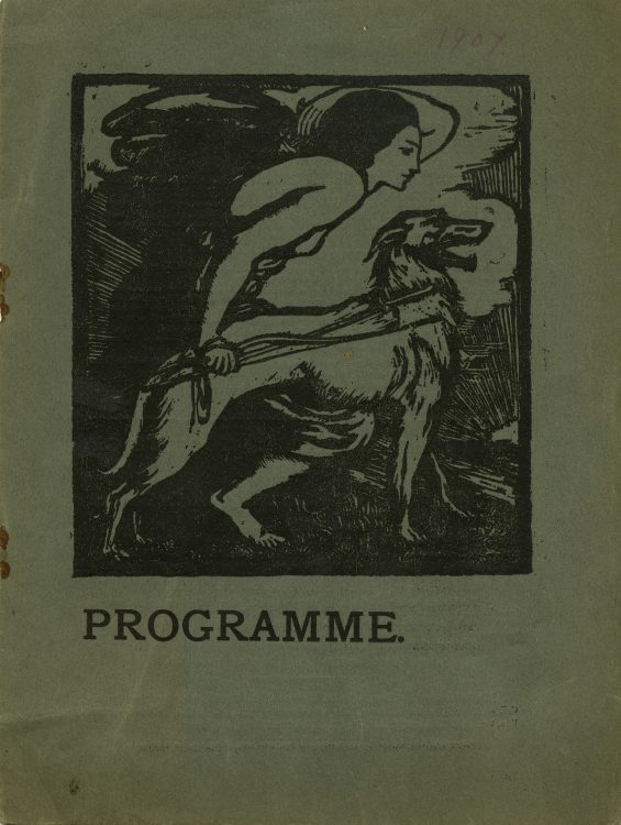 Playbill cover for J. M. Synge’s The Playboy of the Western World, A Comedy in Three Acts
