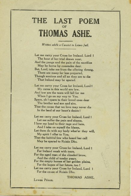 The last poem of Thomas Ashe. : Written while a convict in Lewes Jail.