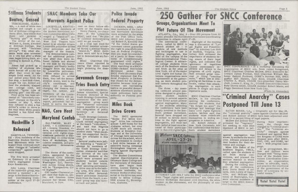 The Student Voice, June 1962