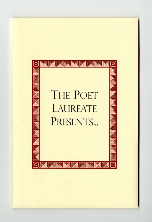 Poet Laureate Presents (cover)