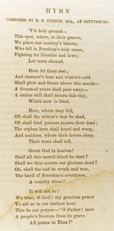 Report of the Select Committee Relative to the Soldiers’ National Cemetery, together with the accompanying documents, as reported to the House of Representatives of the Commonwealth of Pennsylvania, March 31, 1864. Harrisburg: Singerly & Myers, state printers, 1864.