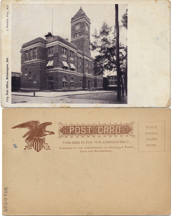 City Post Office, Wilmington, Del., 1901–1907, from the Delaware Postcard Collection
