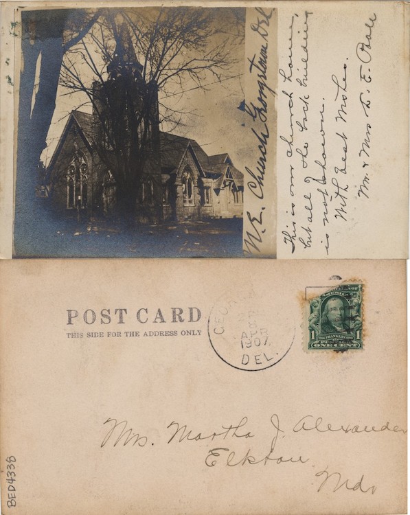 Church, Georgetown, Delaware, 1901–1907, From the Delaware Postcard Collection