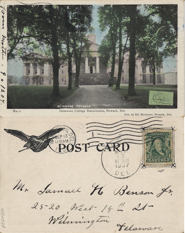 Delaware College Dormitories, Newark, Del., 1902–1907, From the Delaware Postcard Collection