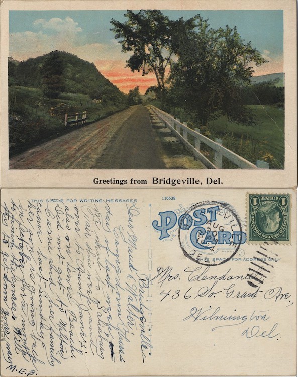 Greetings from Bridgeville, Del., 1915–1924, From the Delaware Postcard Collection