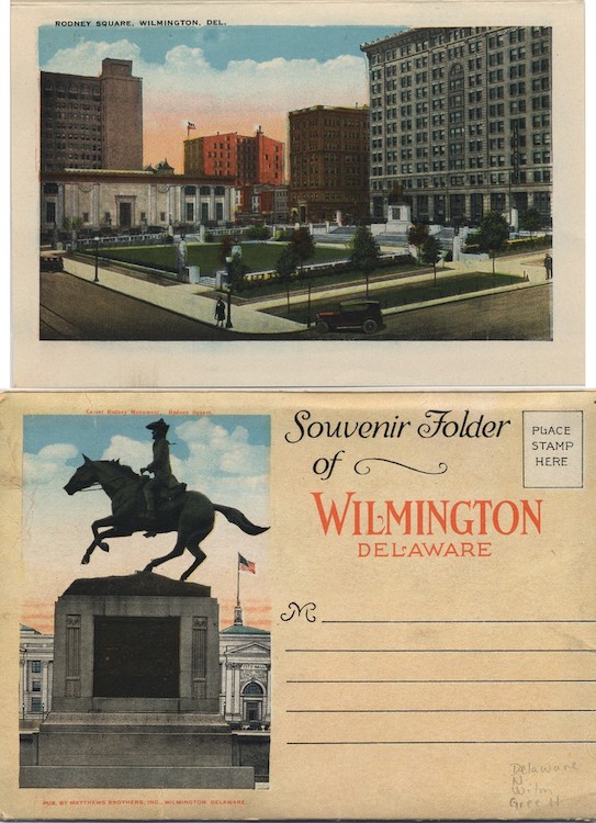 Rodney Square, Wilmington, Del., 1915–1930, From the Delaware Postcard Collection