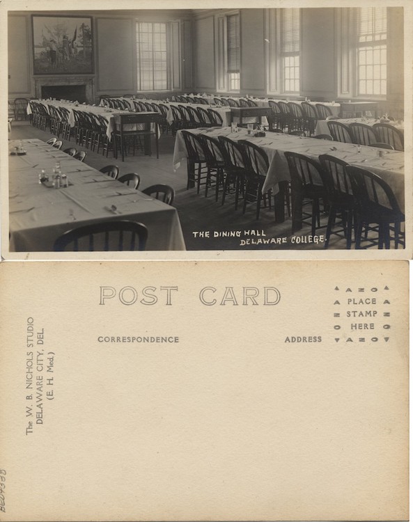 Dining Hall, Delaware College, 1918–1930, From the Delaware Postcard Collection