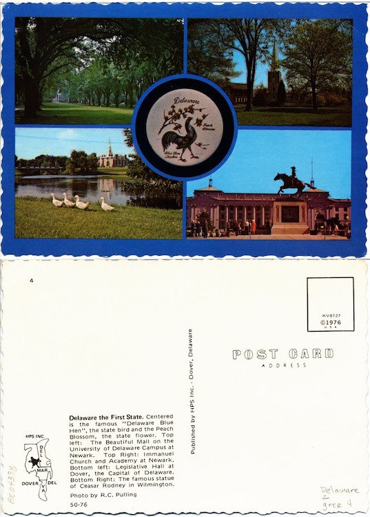 Delaware, 1976, From the Delaware Postcard Collection