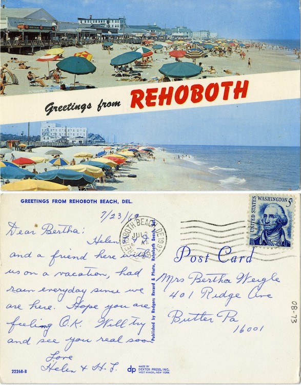 Greetings from Rehoboth, 1960–1969, From the Delaware Postcard Collection