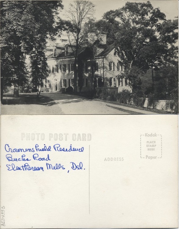 Crowninshield Residence, 1950 or later, From the Delaware Postcard Collection