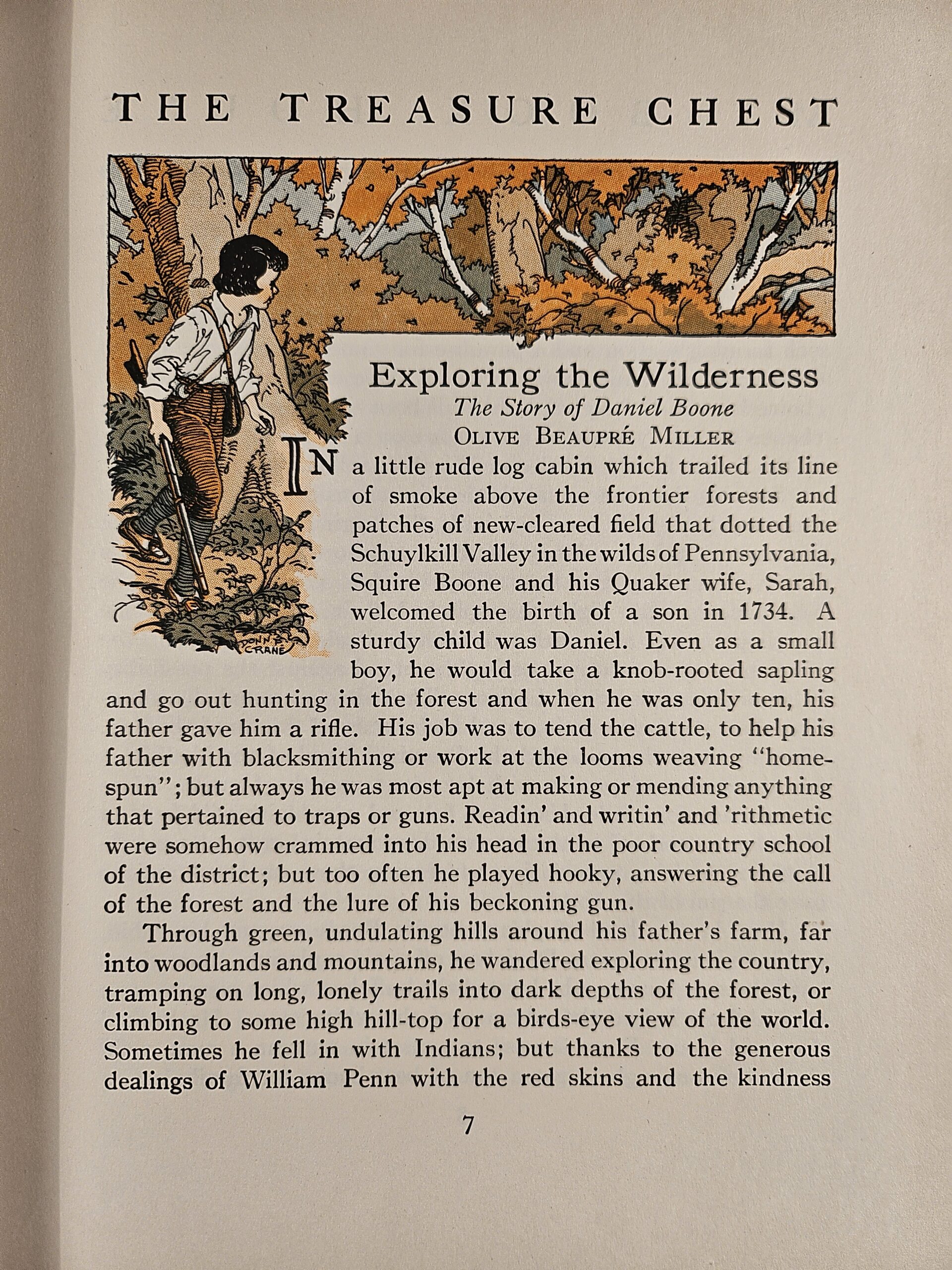 The Treasure chest of my book house, p. 7.