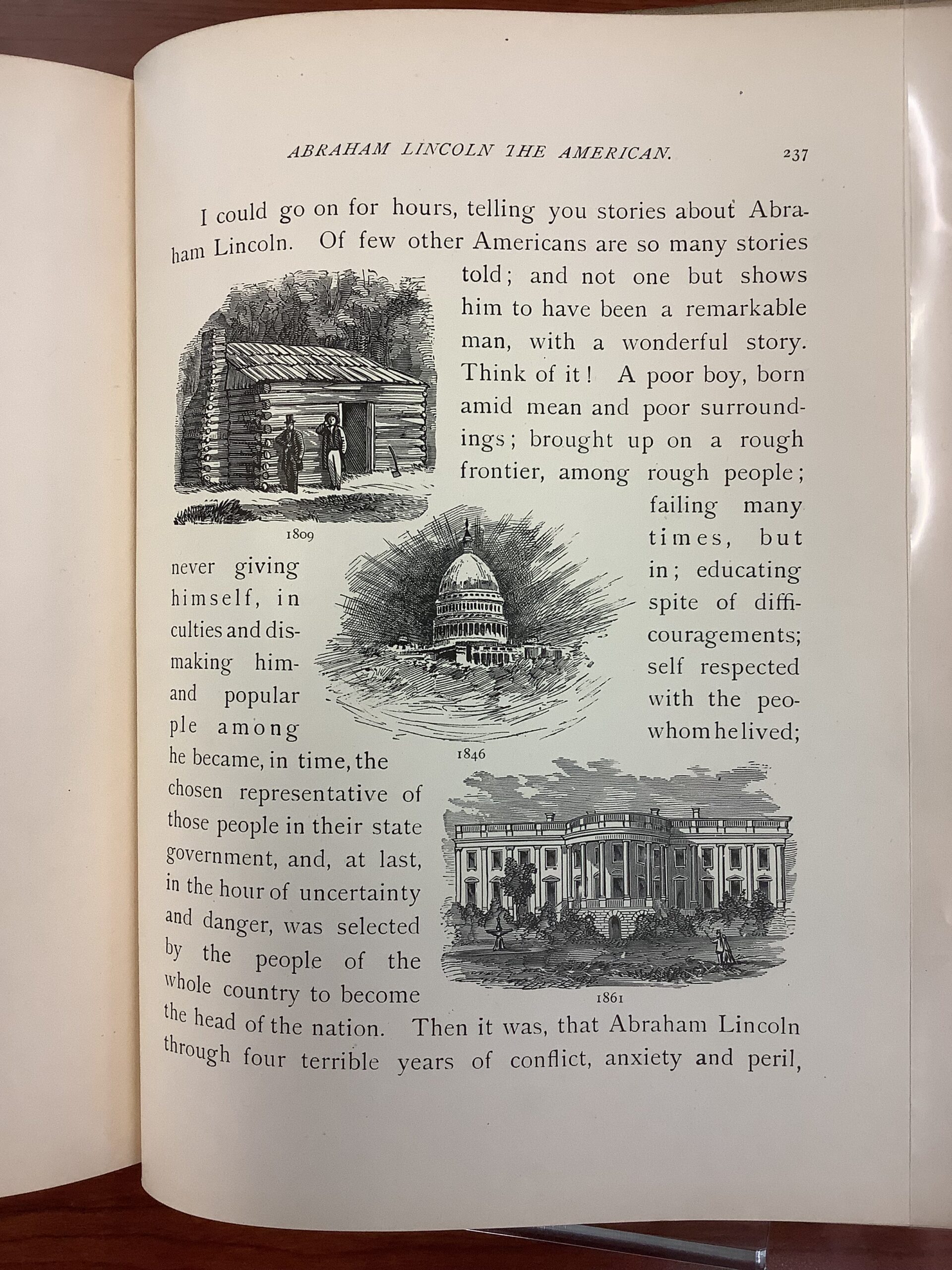 The true story of Abraham Lincoln, the American: told for boys and girls p. 237.