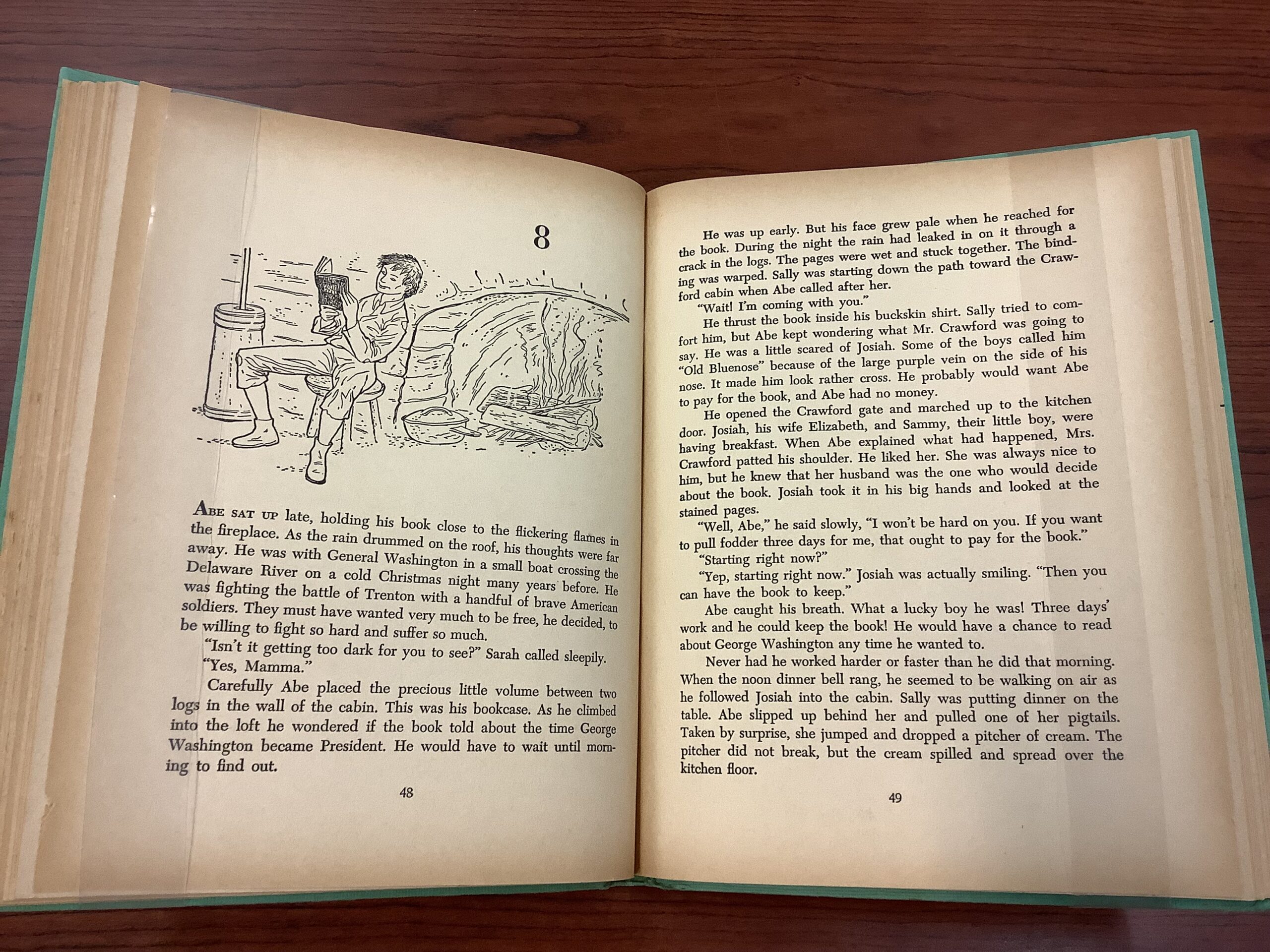 Abe Lincoln gets his chance, pp. 48-49.