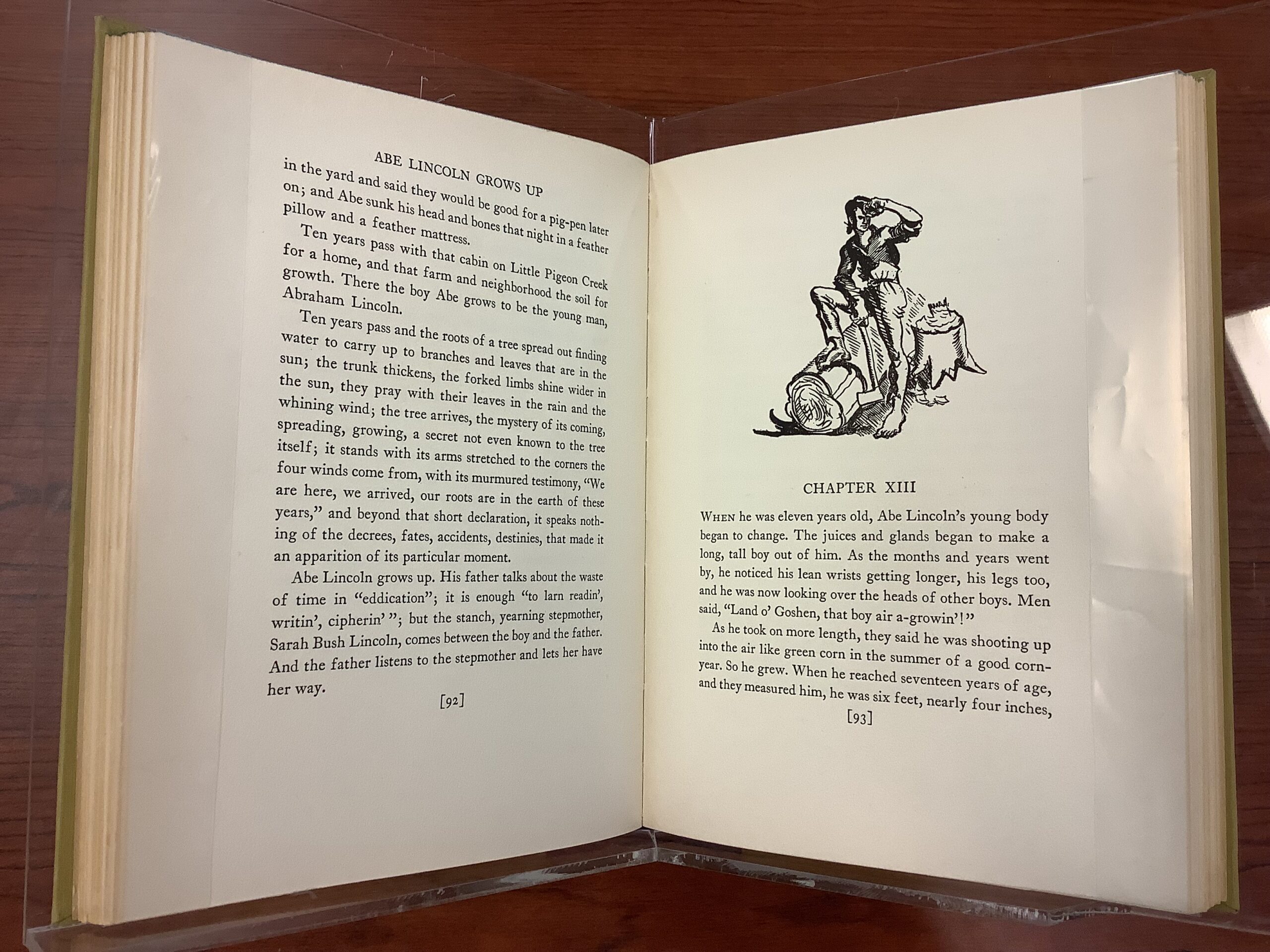 Abe Lincoln grows up, pp. 92-93.