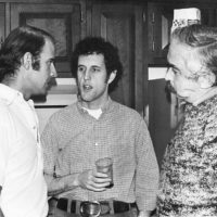 Thumbnail: Photograph of Senator Joe Biden talking to Ted Kaufman and Wes Barthelmes, 1974