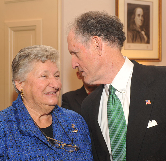Photograph of Governor Ruth Ann Minner and Senator Ted Kaufman, 2009 January 16