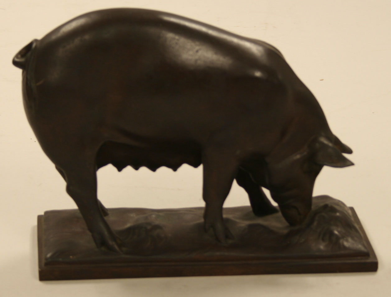 Harry Wickey, (American, 1892-1968), <i>Sow</i>, 1941, bronze. Museums Collections, Gift of Mrs. John Sloan