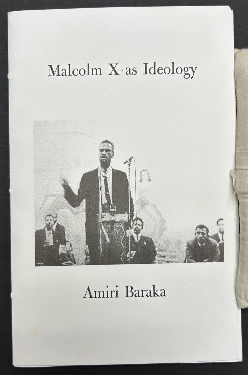 Amiri Baraka, Malcolm X as Ideology cover