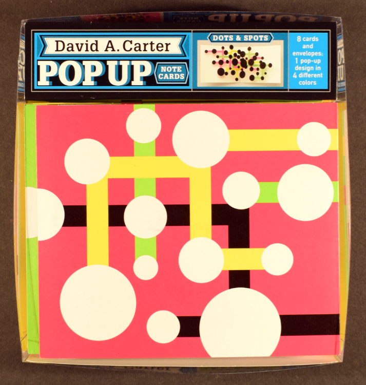 Carter, David A. Pop Up Note Cards: Dots & Spots. New York: Clarkson Potter/Publishers, 2008.