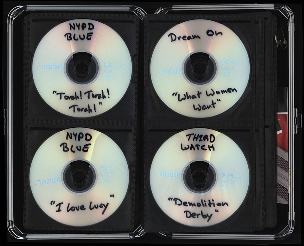 “The Vault” (case containing DVD copies of episodes written by Theresa Rebeck for television series), undated