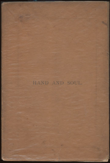 Dante Gabriel Rossetti, 1828-1882. Hand and soul. [London: Strangeways and Walden, 1869].