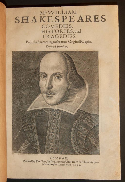 Mr. William Shakespeares comedies, histories, and tragedies