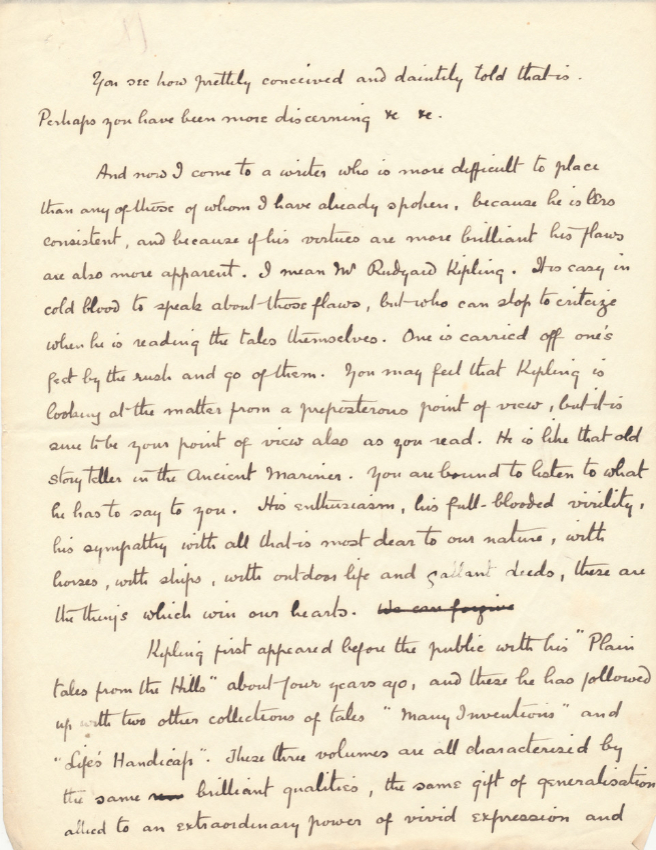 Arthur Conan Doyle 1859-1930. North American Lecture: autograph manuscript and typescripts, 1894. Mark Samuels Lasner Collection. (manuscript)
